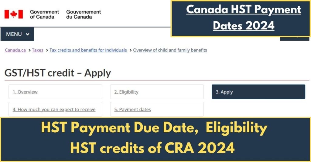 कनाडा एचएसटी भुगतान तिथियां 2024: पात्रता, एचएसटी भुगतान देय तिथि, सीआरए 2024 के एचएसटी क्रेडिट